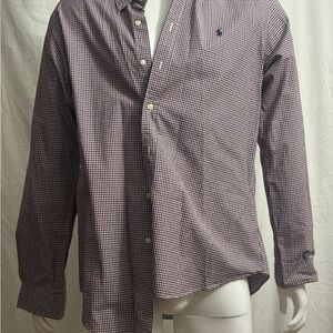 Polo Ralph Lauren Men's Gingham Button Down Shirt - Red and White